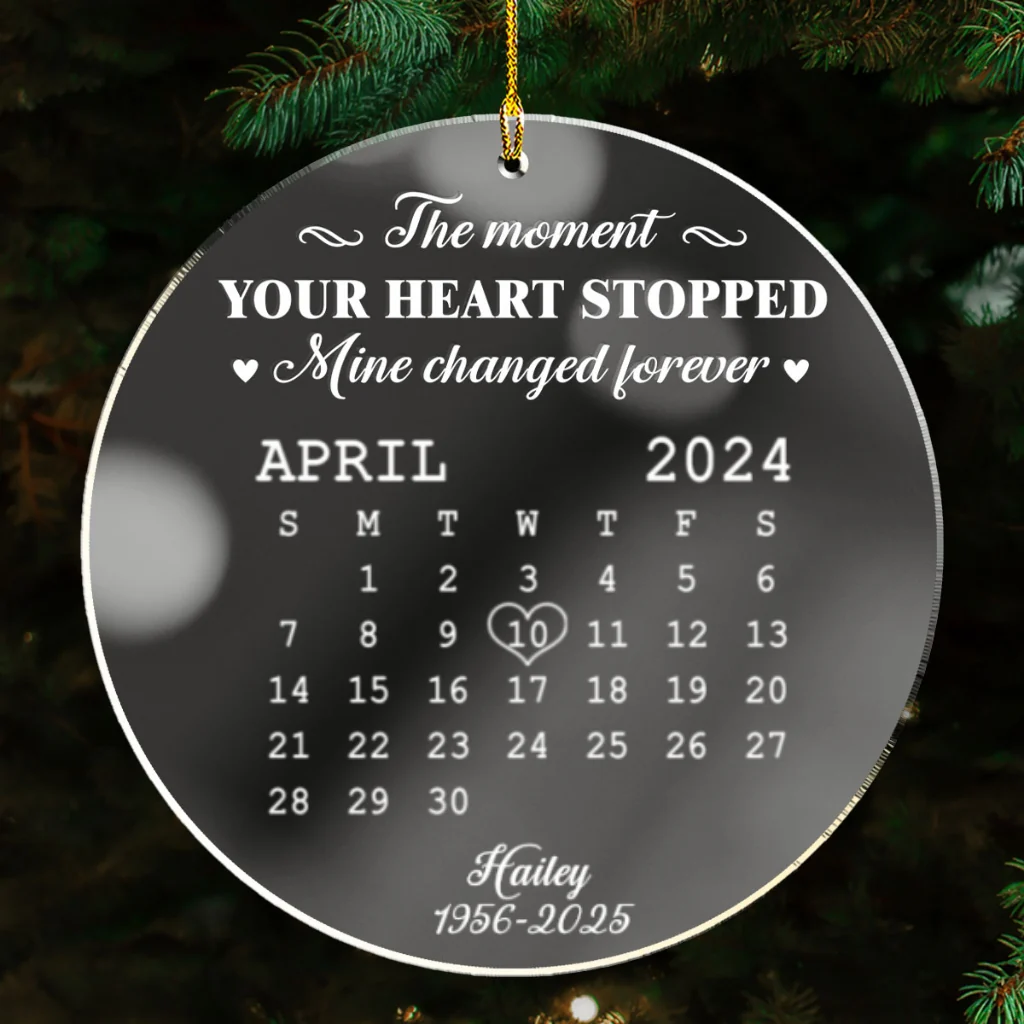 The Moment - Personalized Custom Mirrored Acrylic Ornament - Image 6