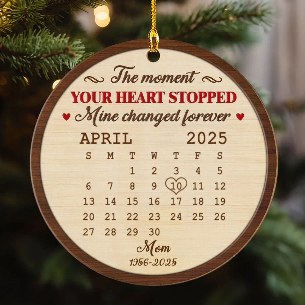 The Moment - Personalized Custom Wood Ornament - Image 6