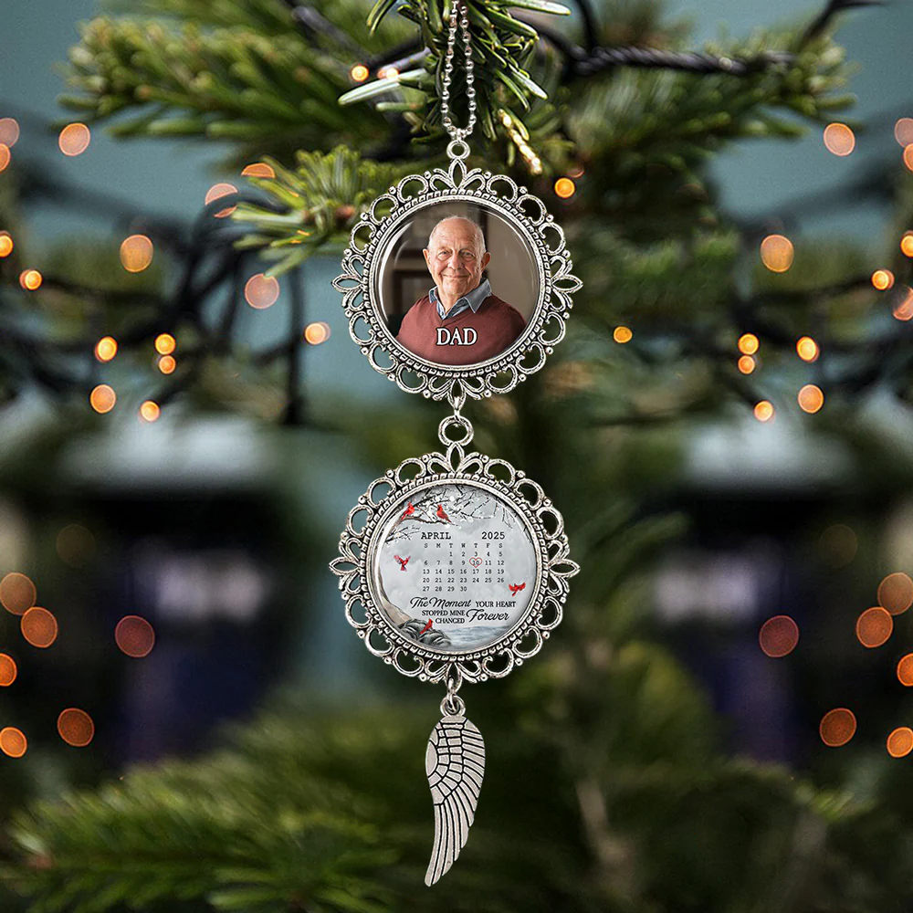 The Moment Your Heart Stopped - Personalized Custom Charming Ornament - Image 3