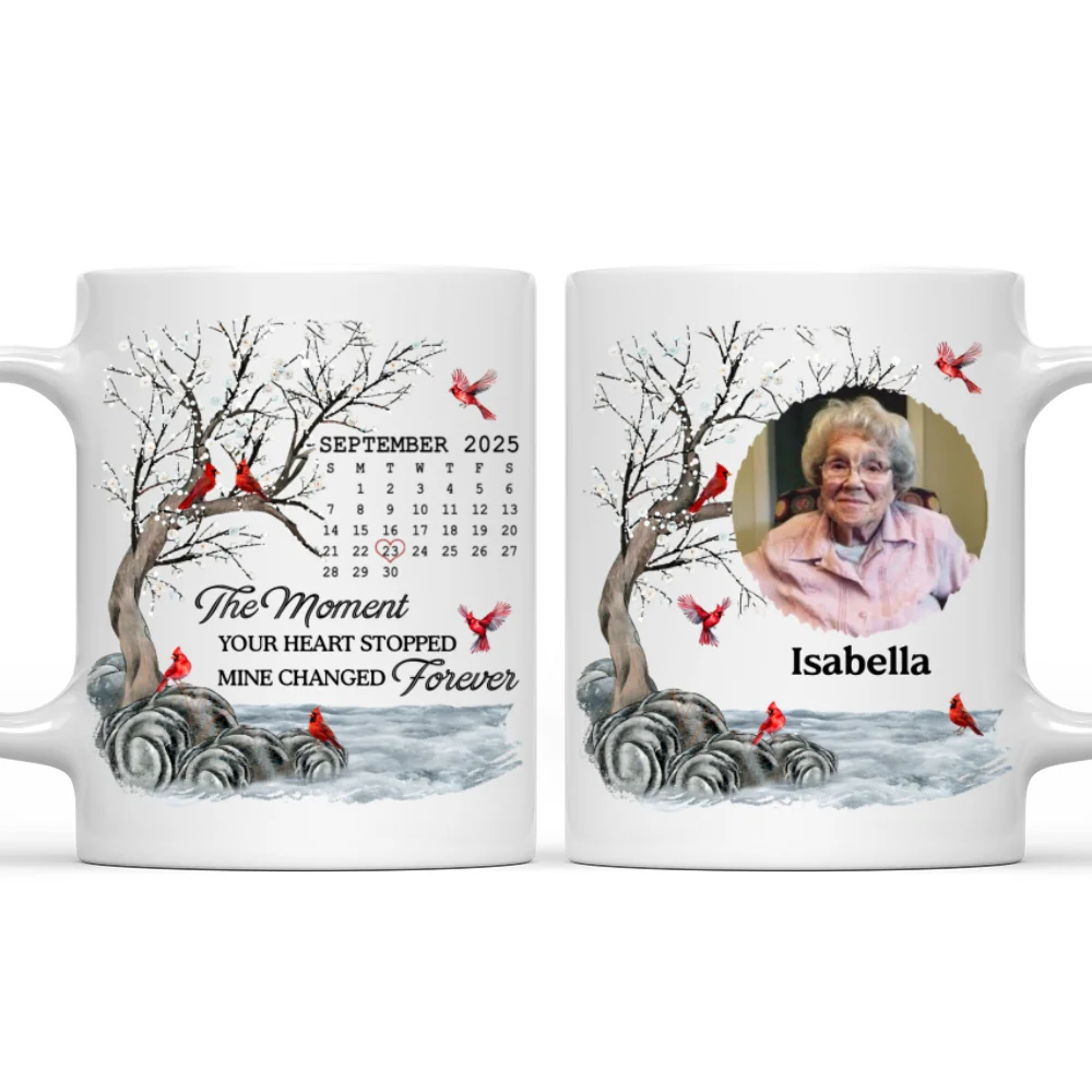The Moment Your Heart Stopped - Personalized Custom Coffee Mug - Image 8