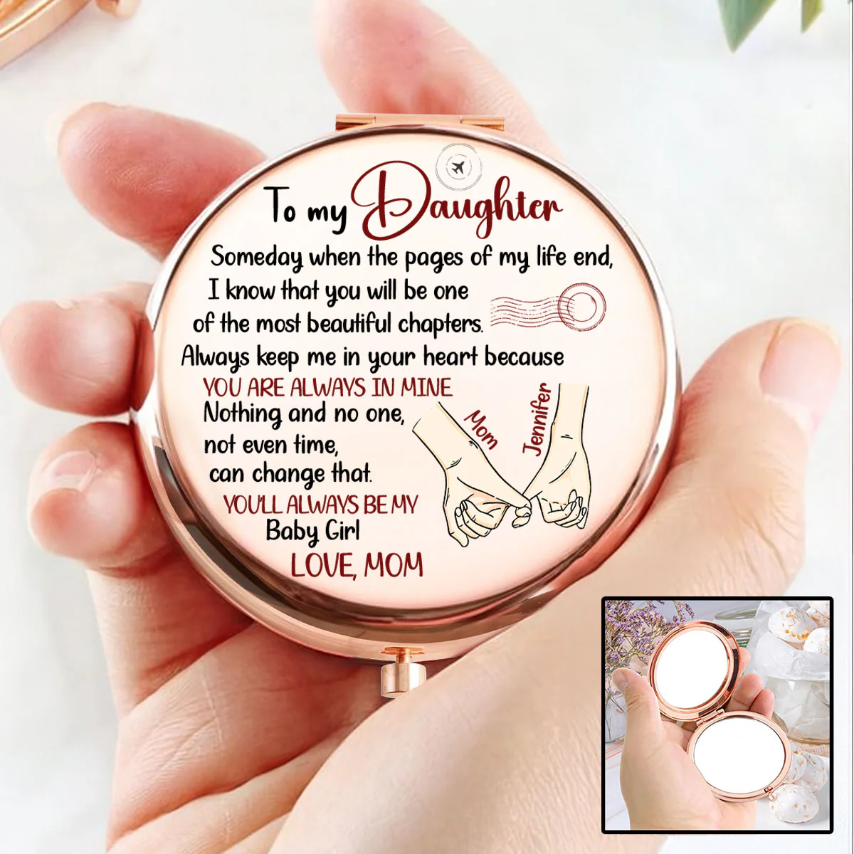 The Most Beautiful Chapters - Personalized Custom Compact Mirror