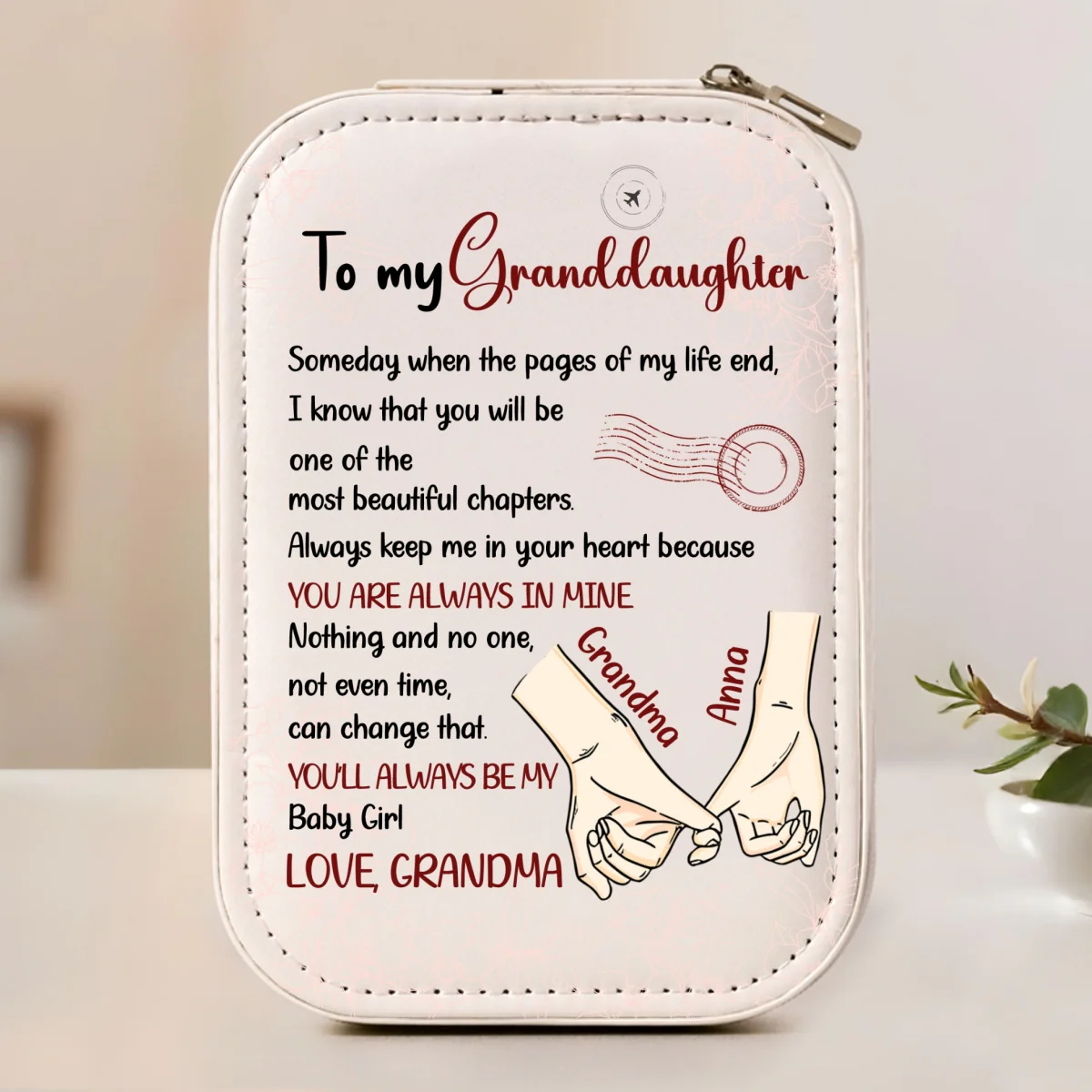 The Most Beautiful Chapters - Personalized Custom Jewelry Box With LED Mirror - Image 7