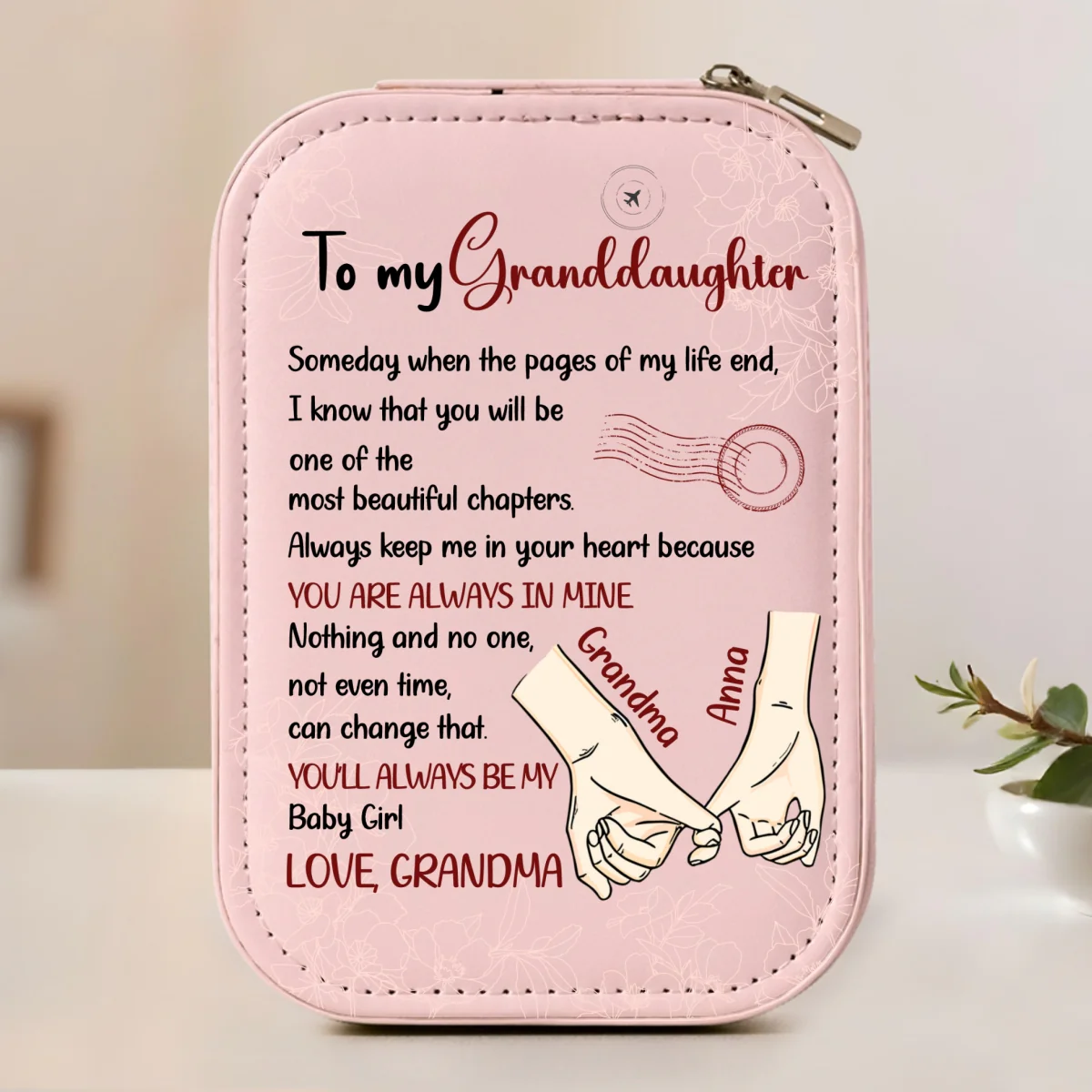 The Most Beautiful Chapters - Personalized Custom Jewelry Box With LED Mirror - Image 8