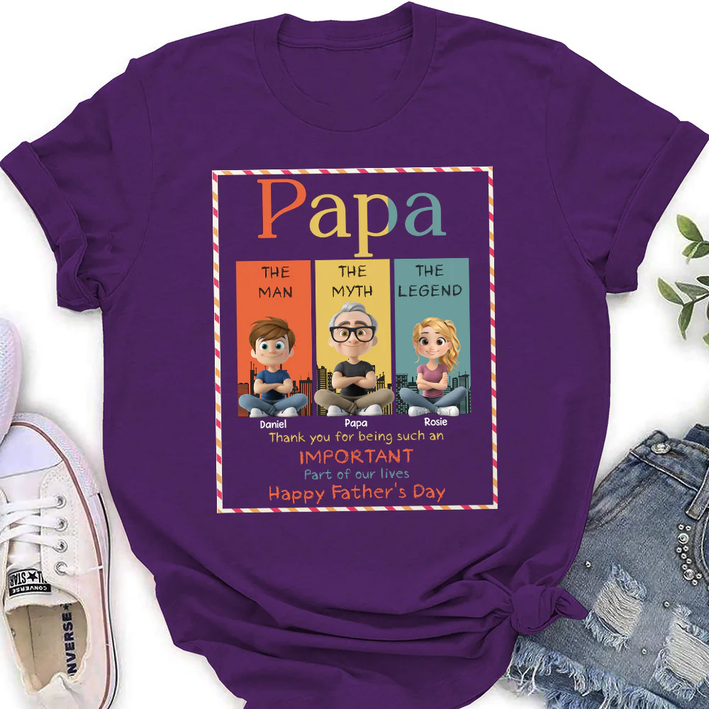 The Myth Who Raised Me - Personalized Custom Shirt - Image 5