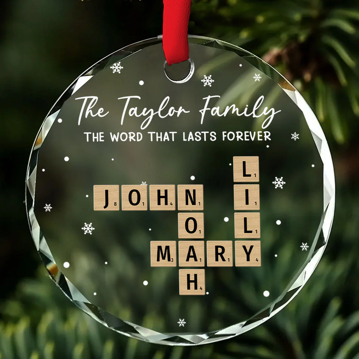 The Name That Lasts Forever - Personalized Custom Glass Ornament