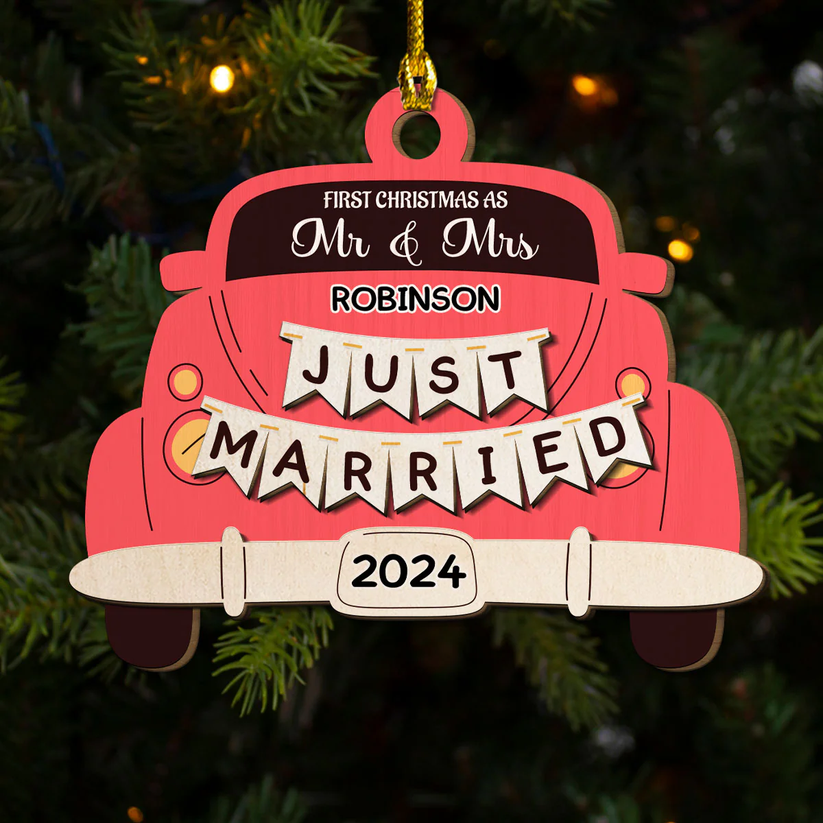 The Only Gift I Want This Year Is Your - Personalized Custom Freeshape 2-Layered Wood Ornament - Image 7
