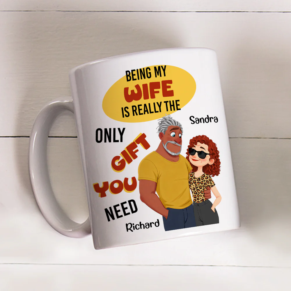 The Only Me You Need - Personalized Custom Coffee Mug - Image 3