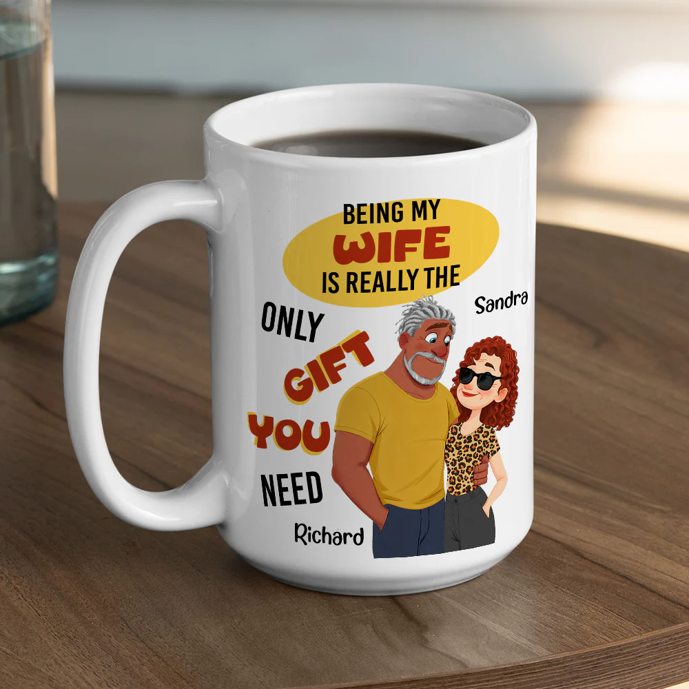 The Only Me You Need - Personalized Custom Coffee Mug - Image 5
