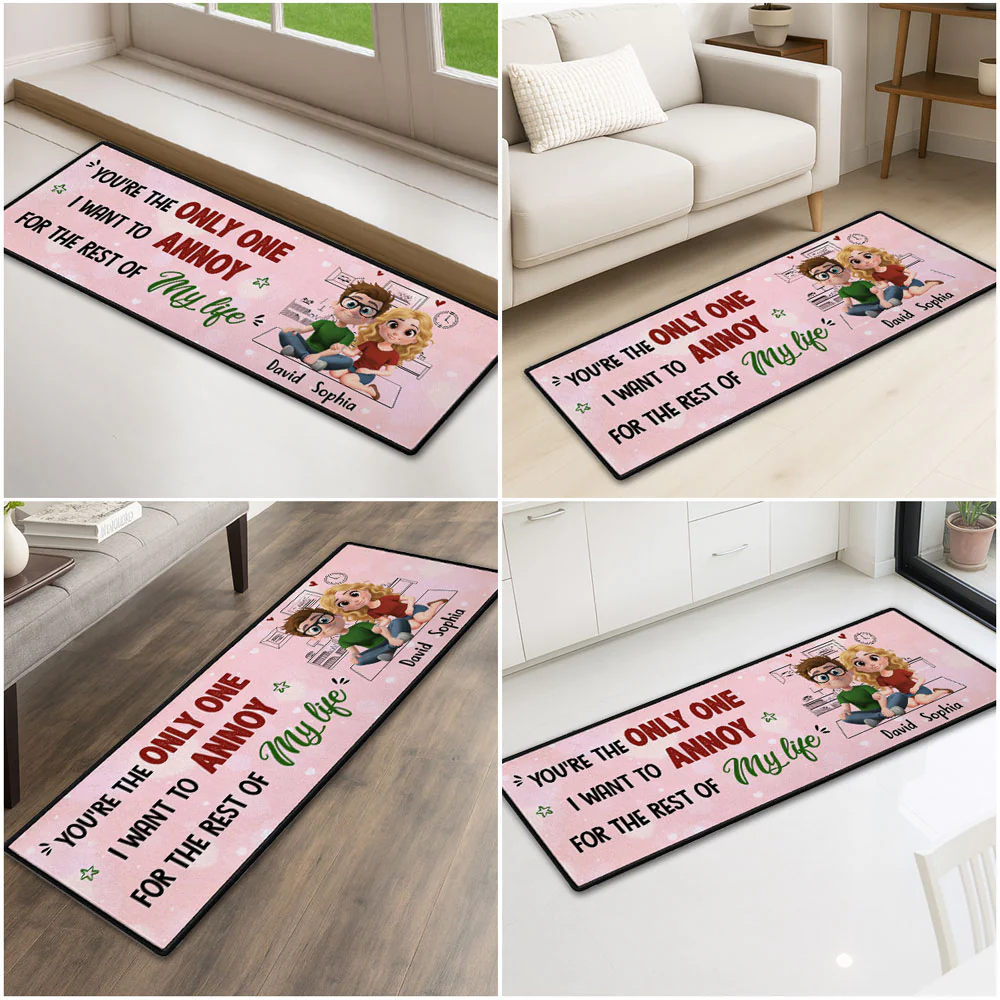 The Only One I Love To Annoy - Personalized Custom Runner Rug - Image 2