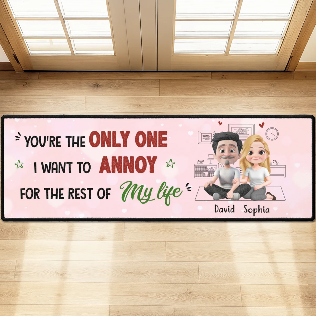 The Only One I Love To Annoy - Personalized Custom Runner Rug - Image 9