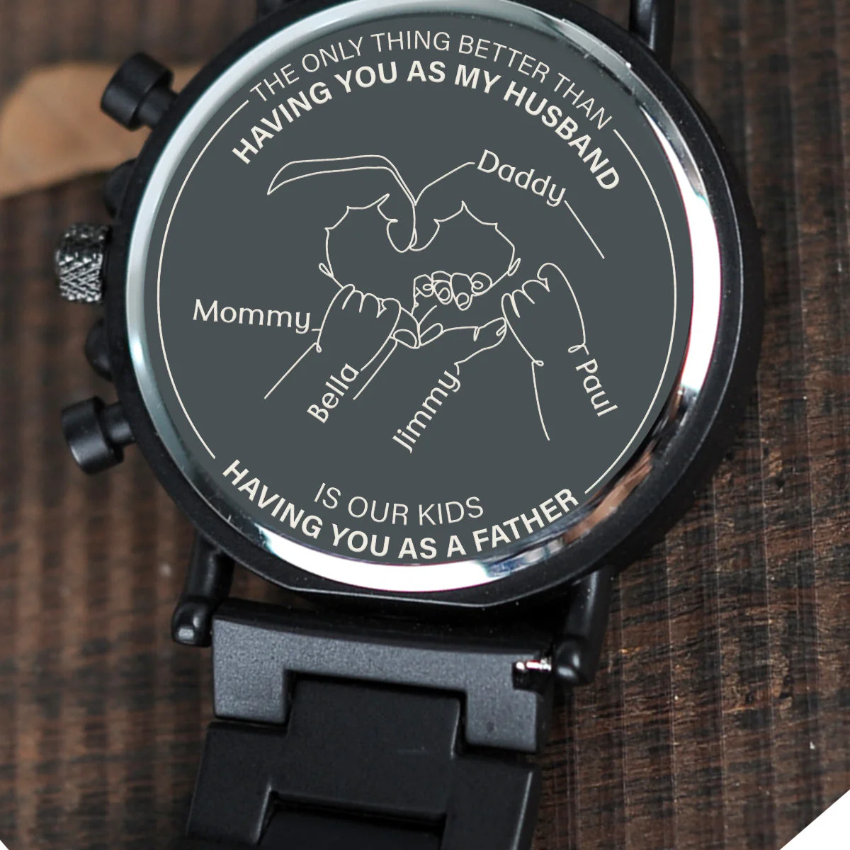 The Only Thing Better Than Having You - Personalized Engraved Wooden Watches GQ026 - Image 2