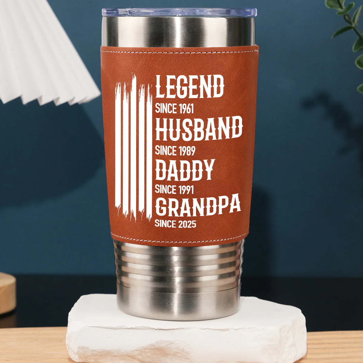 The Original Legend - Personalized Custom Leather Tumbler
