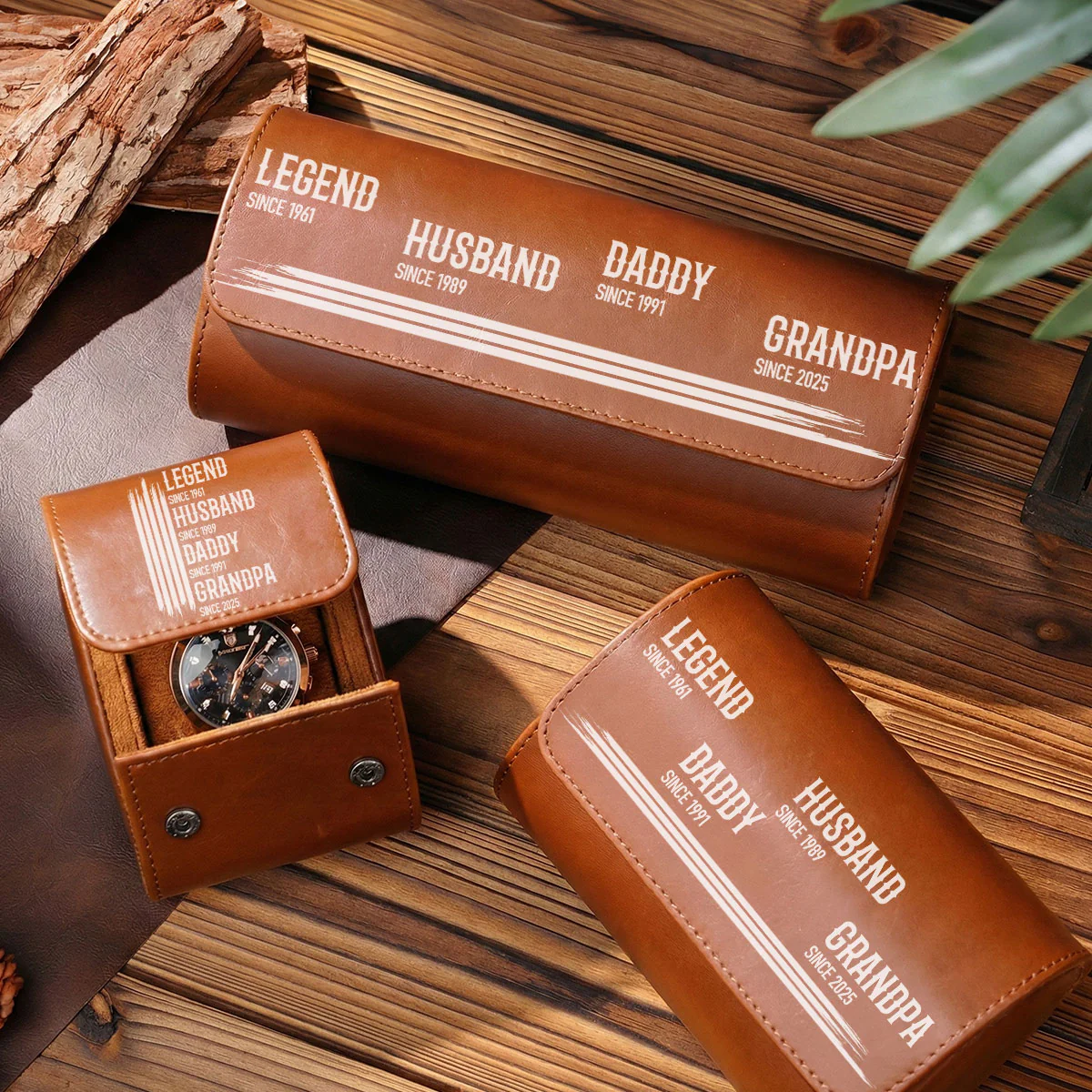 The Original Legend - Personalized Custom Leather Watch Case - Image 5