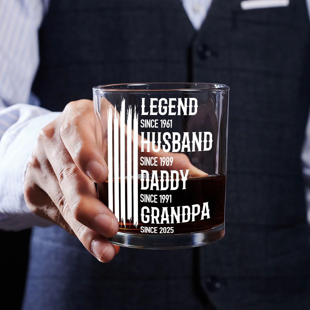 The Original Legend - Personalized Custom Whiskey Glass - Image 2