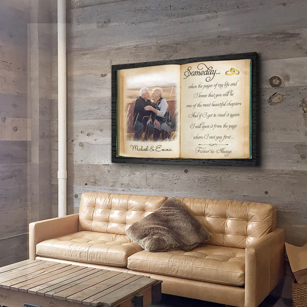 The Pages Of My Life - Personalized Custom Photo Canvas - Image 3