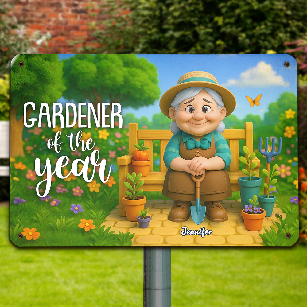 The Plant Whisperer - Personalized Custom Metal Sign - Image 2