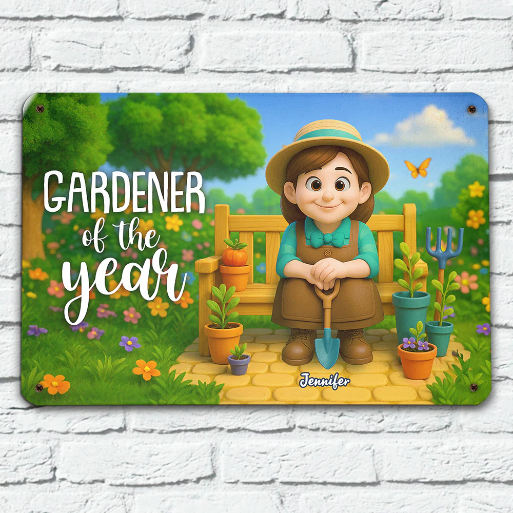 The Plant Whisperer - Personalized Custom Metal Sign - Image 3