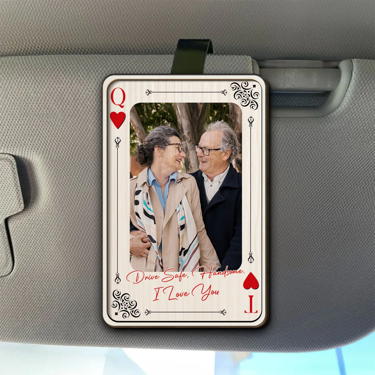 The Power Couple Card - Personalized Custom Car Visor Clip - Image 2