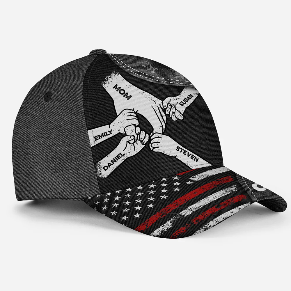 The Power Of Mom Comes From Love - Personalized Custom Classic Cap - Image 4