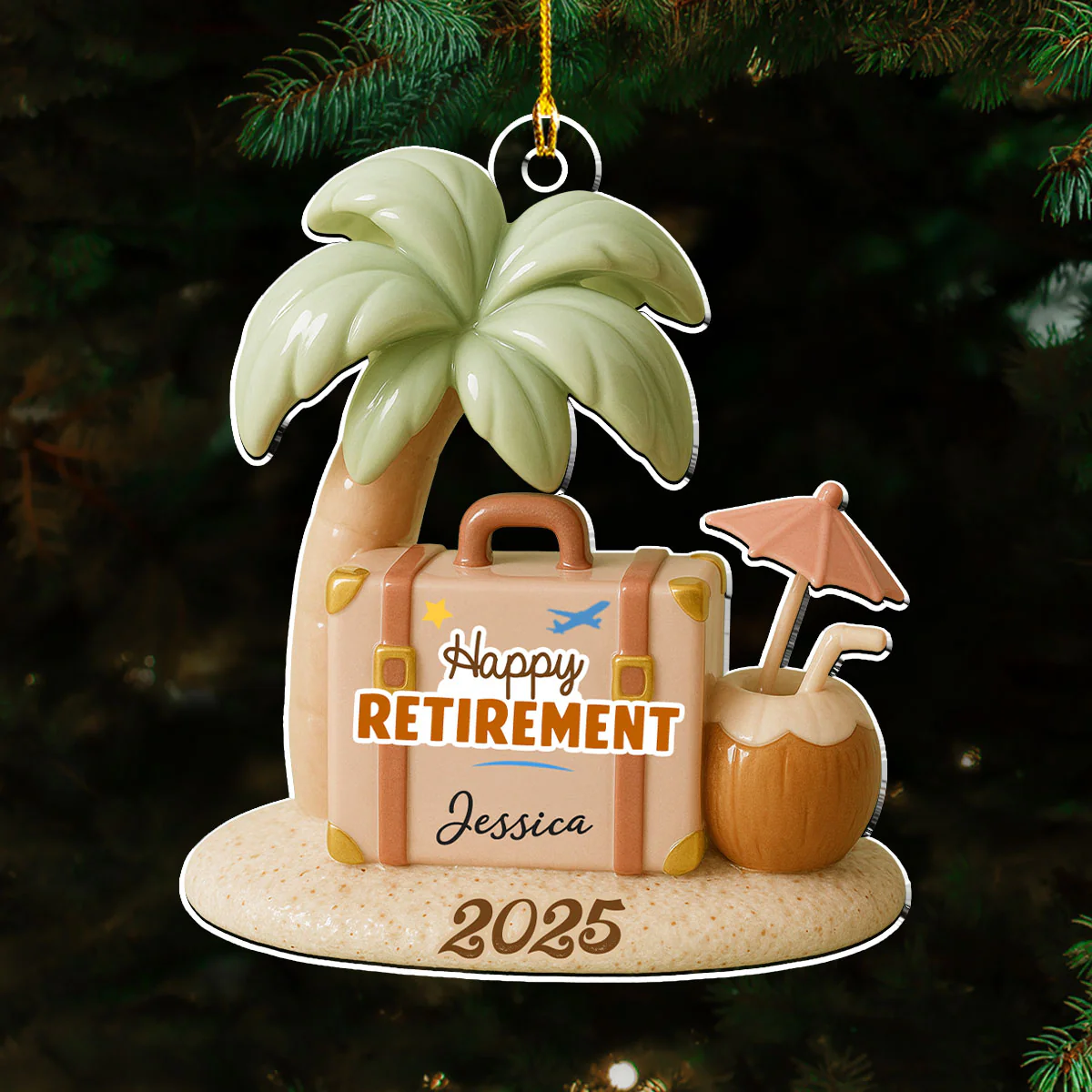 The Queen Has Retired - Personalized Custom Acrylic Ornament