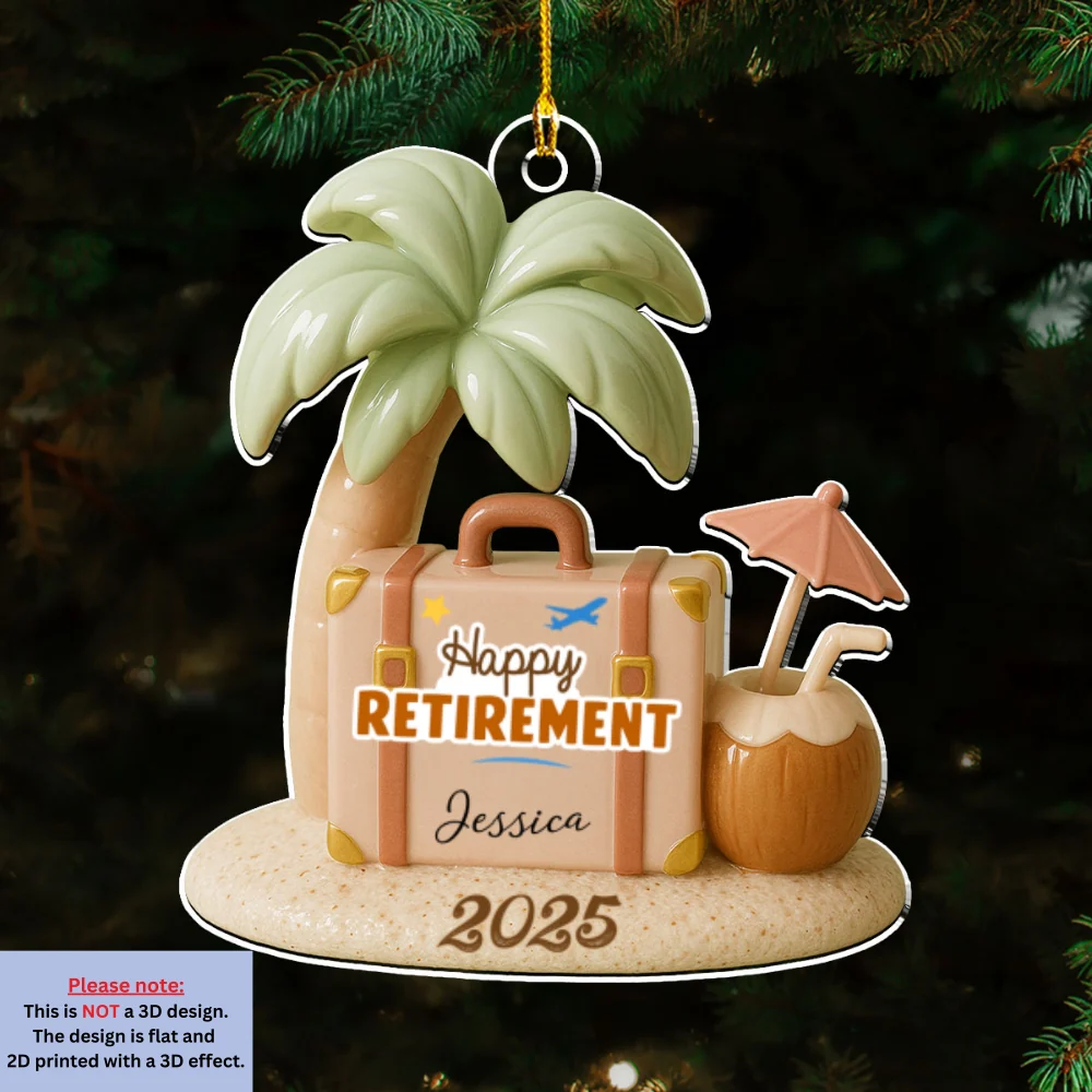 The Queen Has Retired - Personalized Custom Acrylic Ornament - Image 6