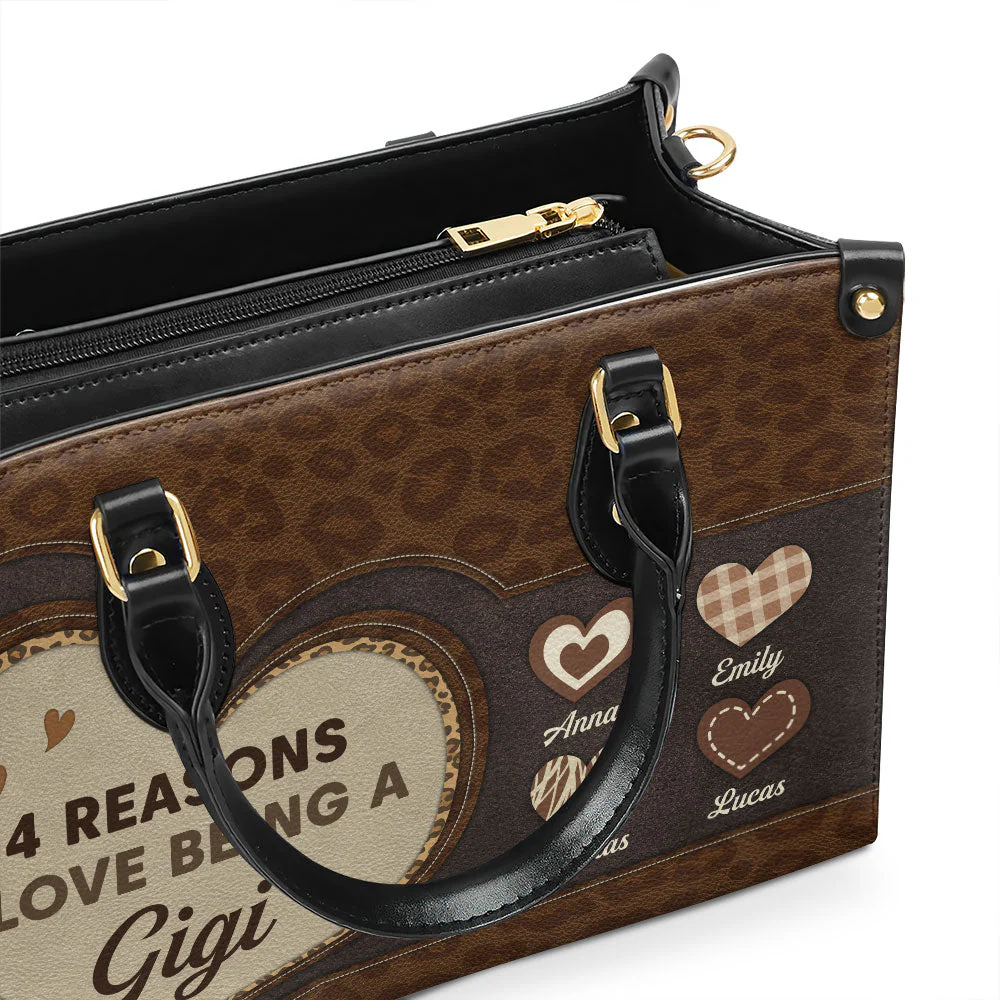 The Reason I Love - Personalized Custom Leather Bag - Image 2