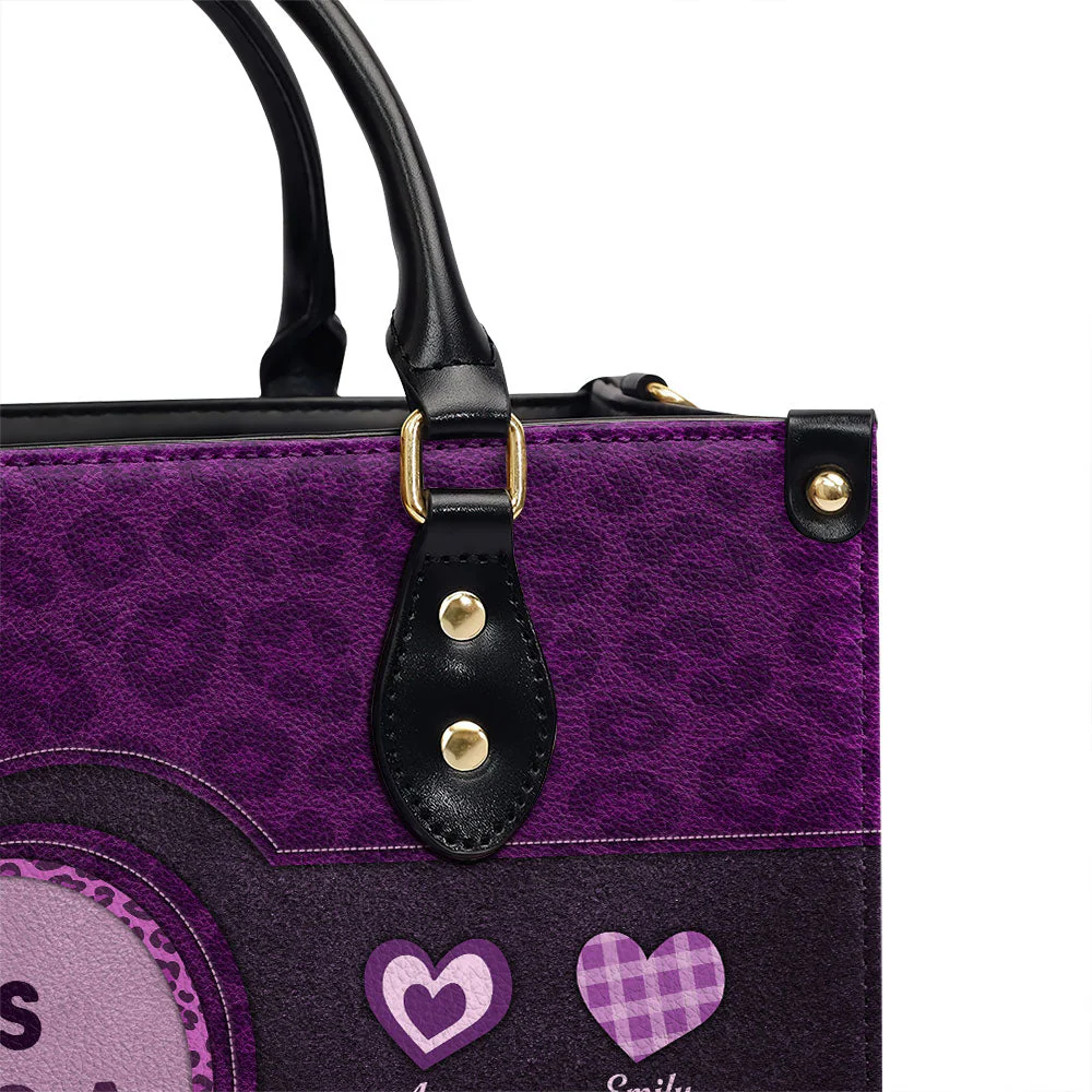 The Reason I Love - Personalized Custom Leather Bag - Image 4