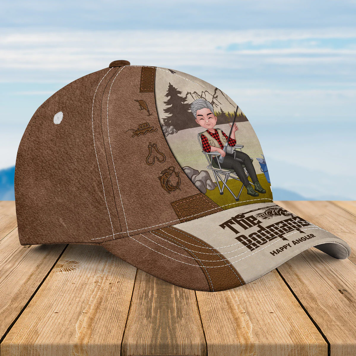 The Rod Father - Personalized Classic Cap - Image 3