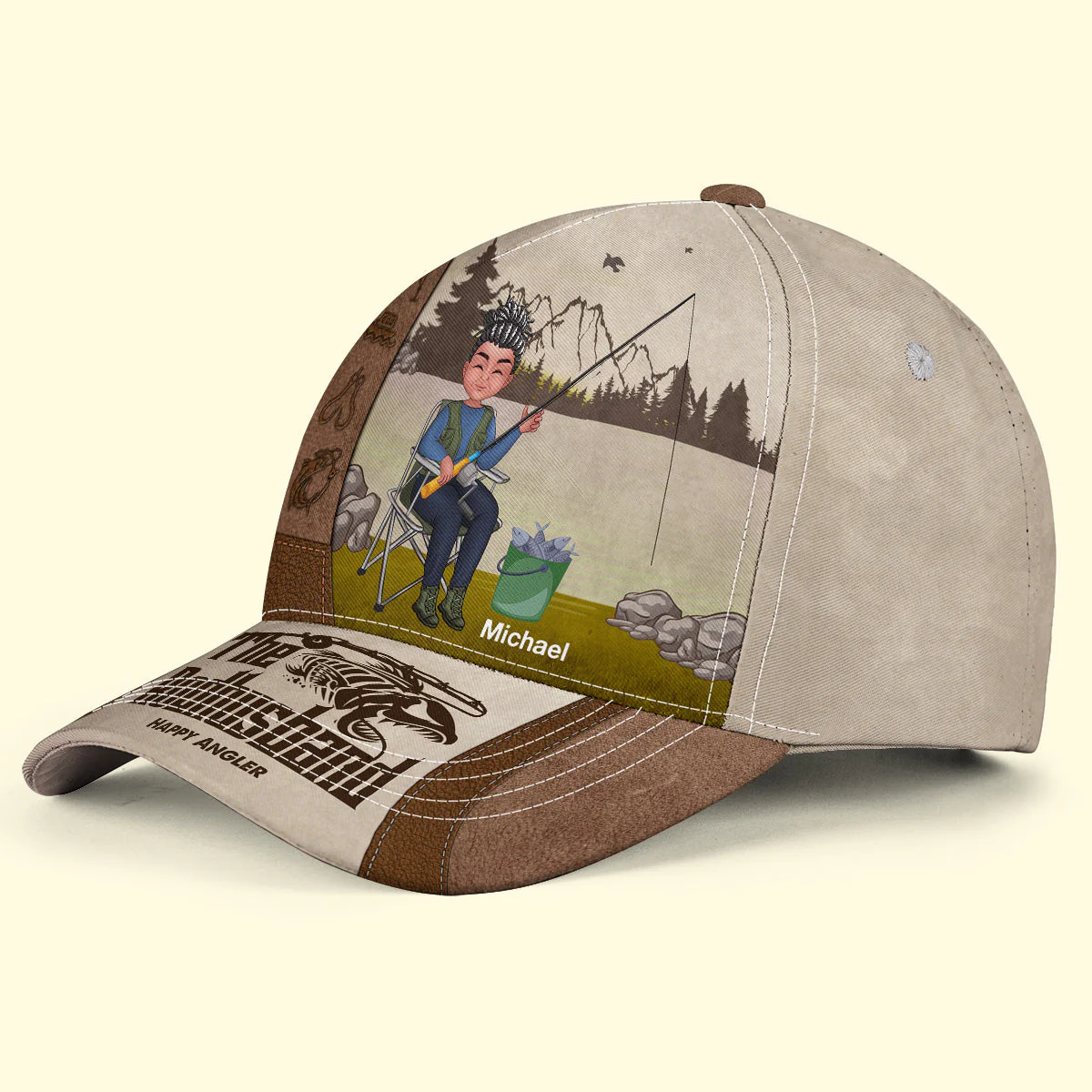 The Rod Father - Personalized Classic Cap - Image 4