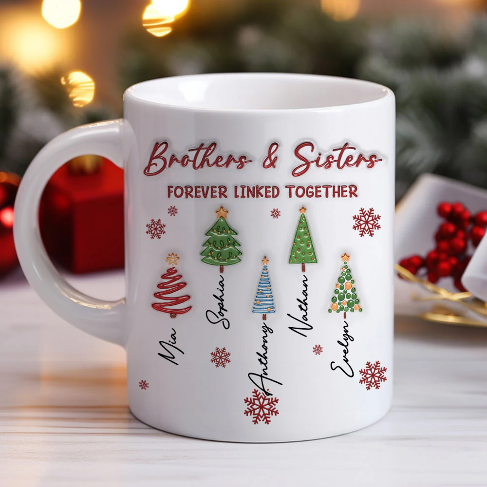 The Root Keeps Brother And Sister Together - Personalized Custom 3D Inflated Effect Coffee Mug - Image 3