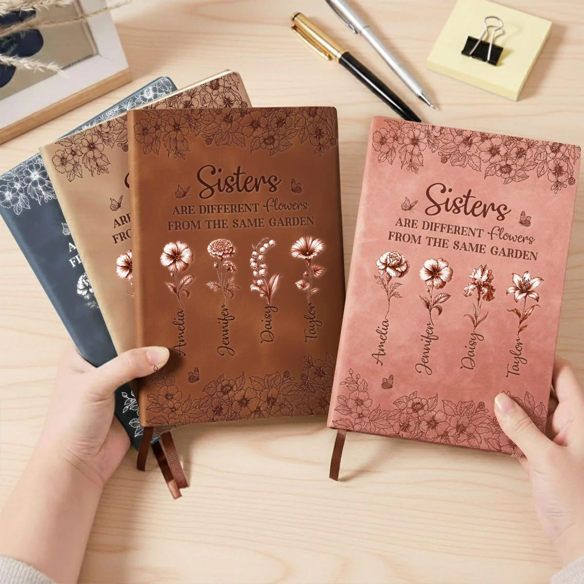 The Same Garden - Personalized Custom Leather Journal - Image 3