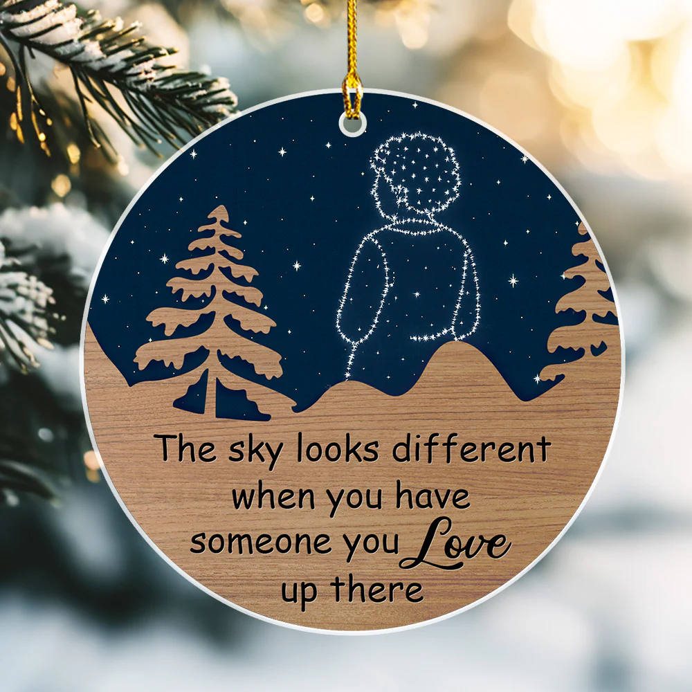 The Sky Feels Different Now - Personalized Custom Acrylic Ornament