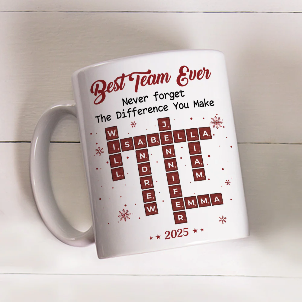 The Team That Shines Always - Personalized Custom Coffee Mug - Image 4