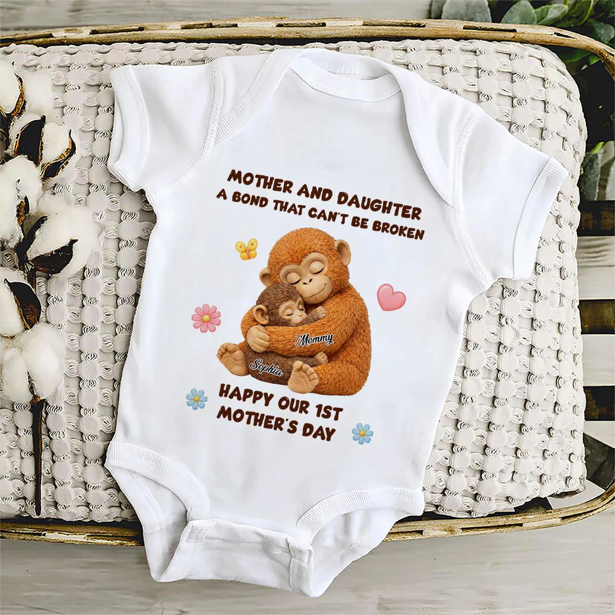 The Unbreakable Bond - Personalized Custom Baby Onesie - Image 4