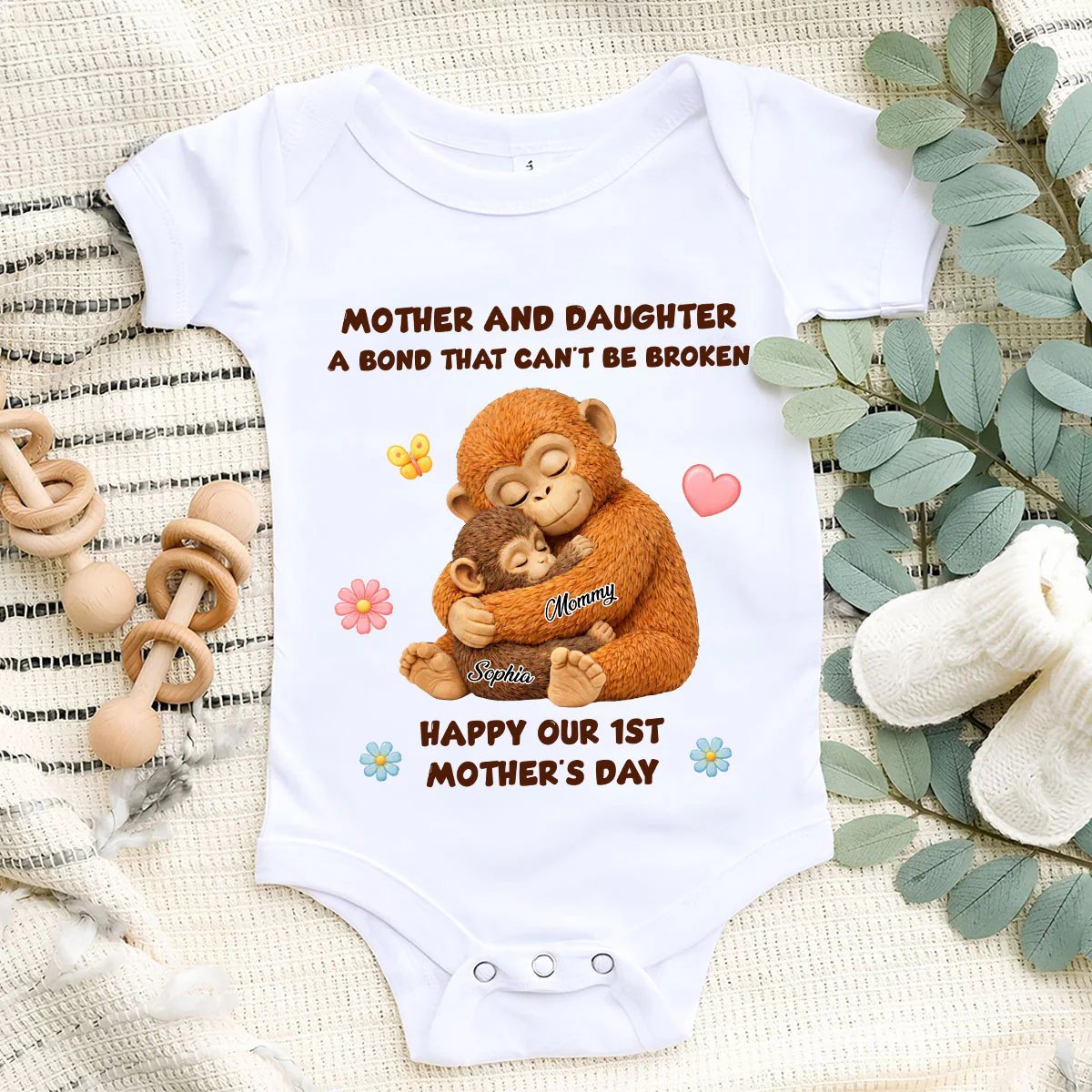 The Unbreakable Bond - Personalized Custom Baby Onesie - Image 5