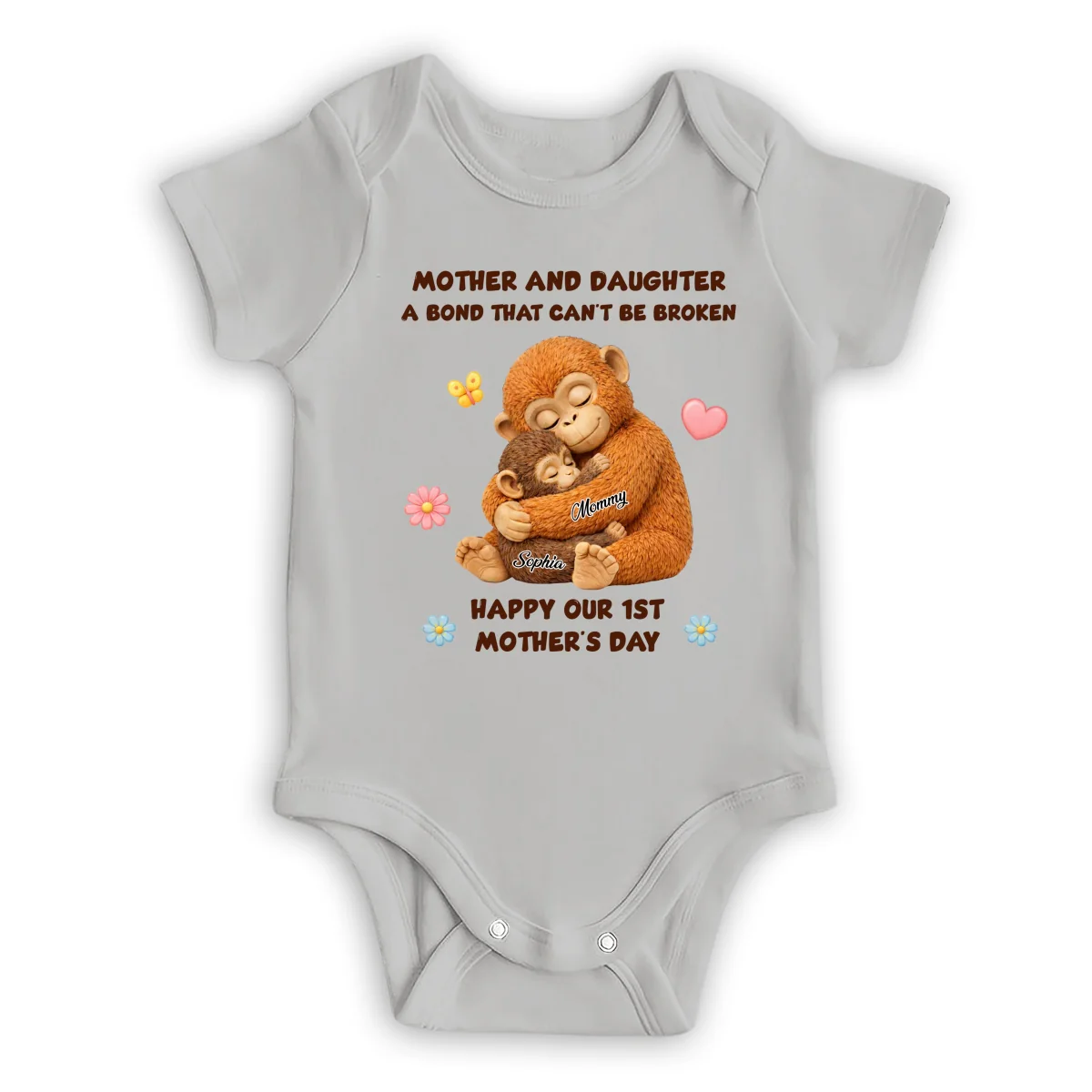 The Unbreakable Bond - Personalized Custom Baby Onesie - Image 7