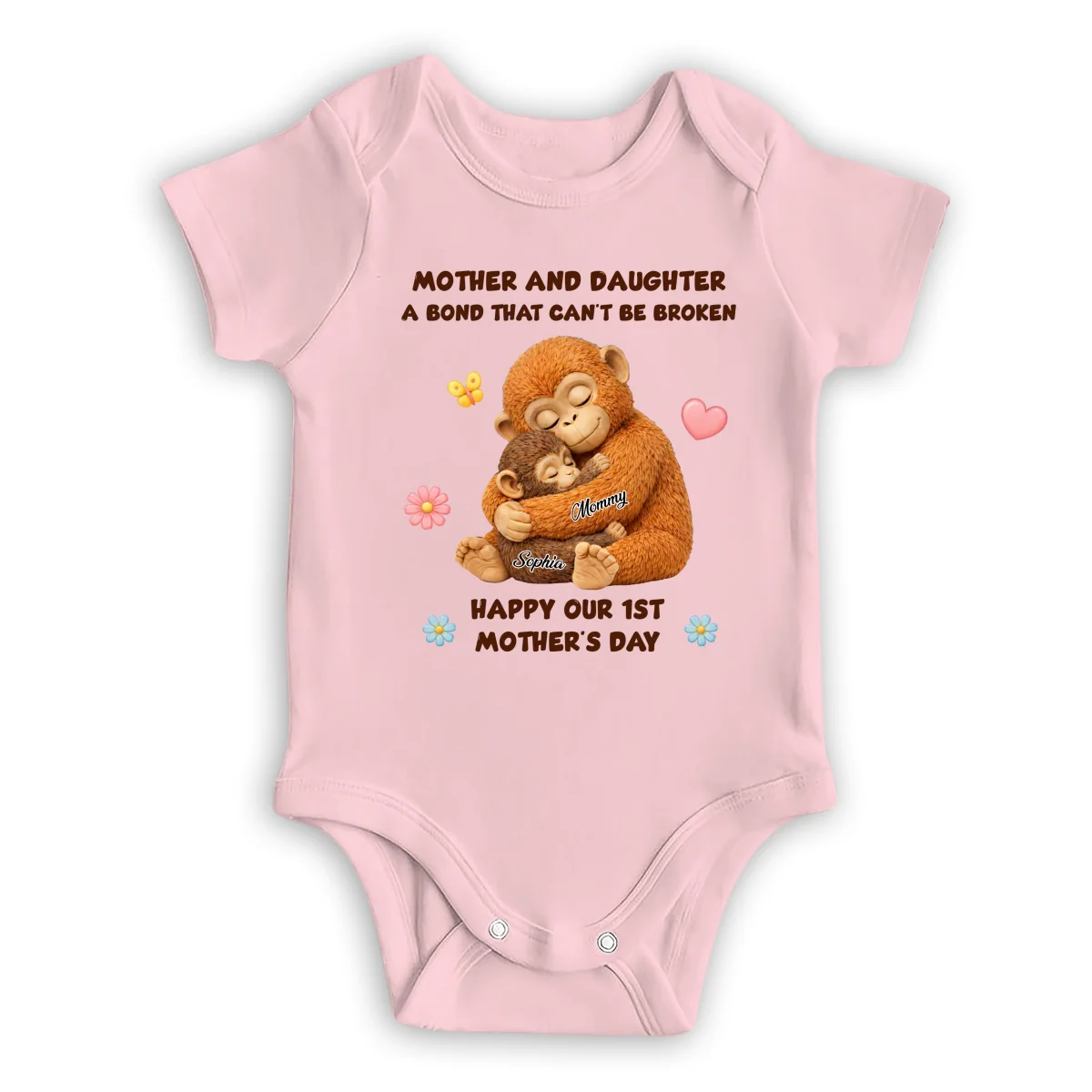 The Unbreakable Bond - Personalized Custom Baby Onesie - Image 9