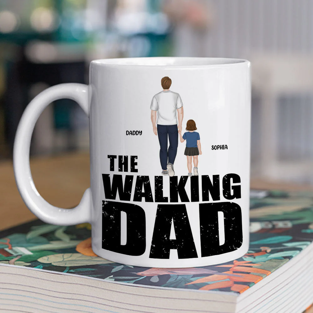 The Walking Dad - Personalized Custom Coffee Mug - Image 2