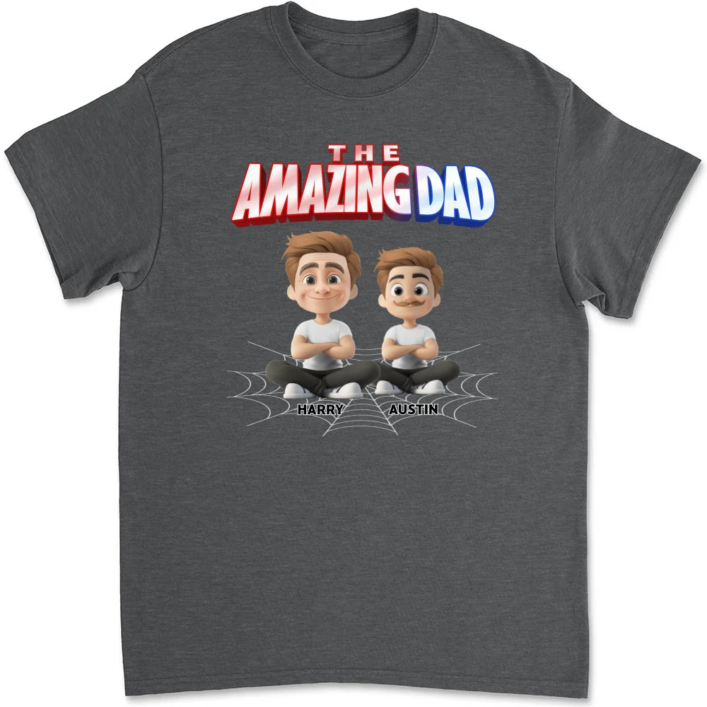 The World Best Amazing Dad - Personalized Custom Shirt - Image 7