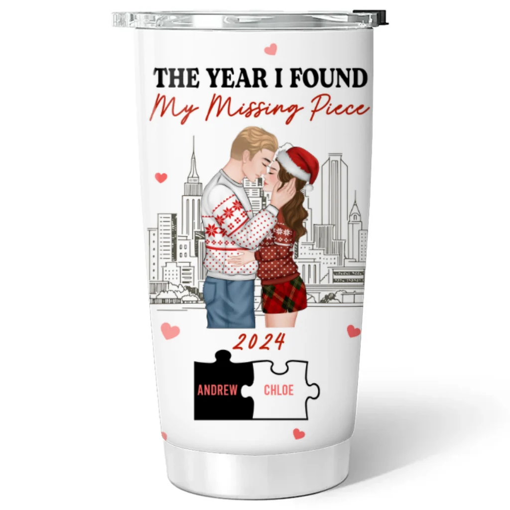 The Year I Found My Perfect Lover - Personalized Custom Tumbler - Image 5