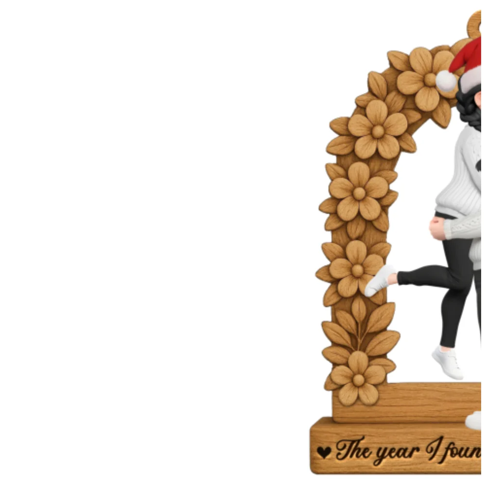 The Year I Found You - Personalized Custom Acrylic Ornament - Image 6