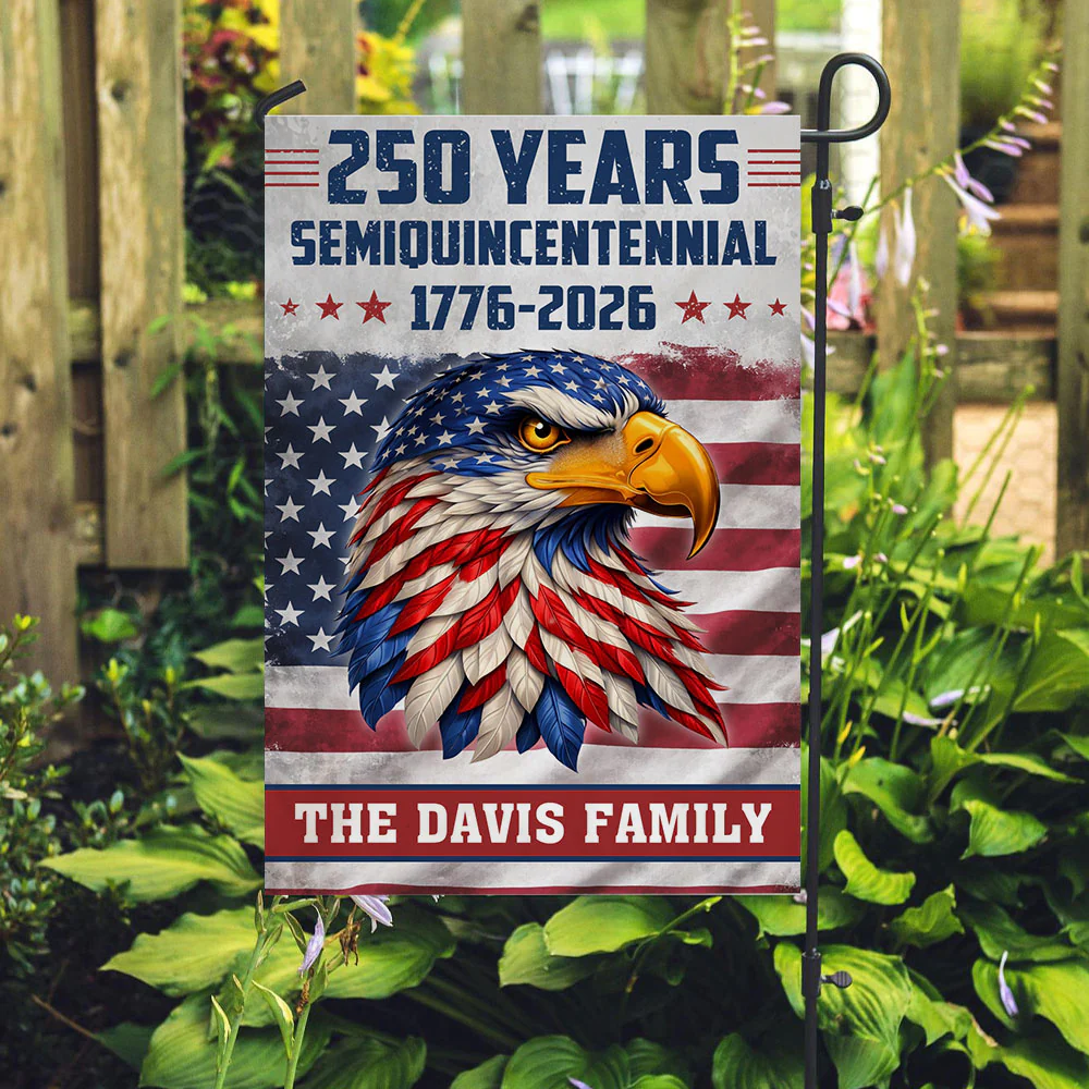 The Year We Remember - Personalized Custom Flag - Image 2