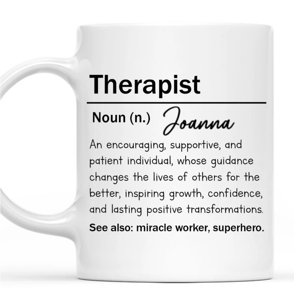 Therapist Definition - Personalized Custom Coffee Mug - Image 7
