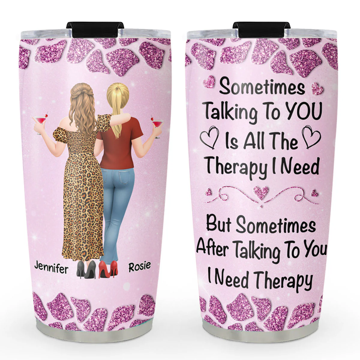 Therapy I Need Is You - Personalized Custom 3D Effect Tumbler