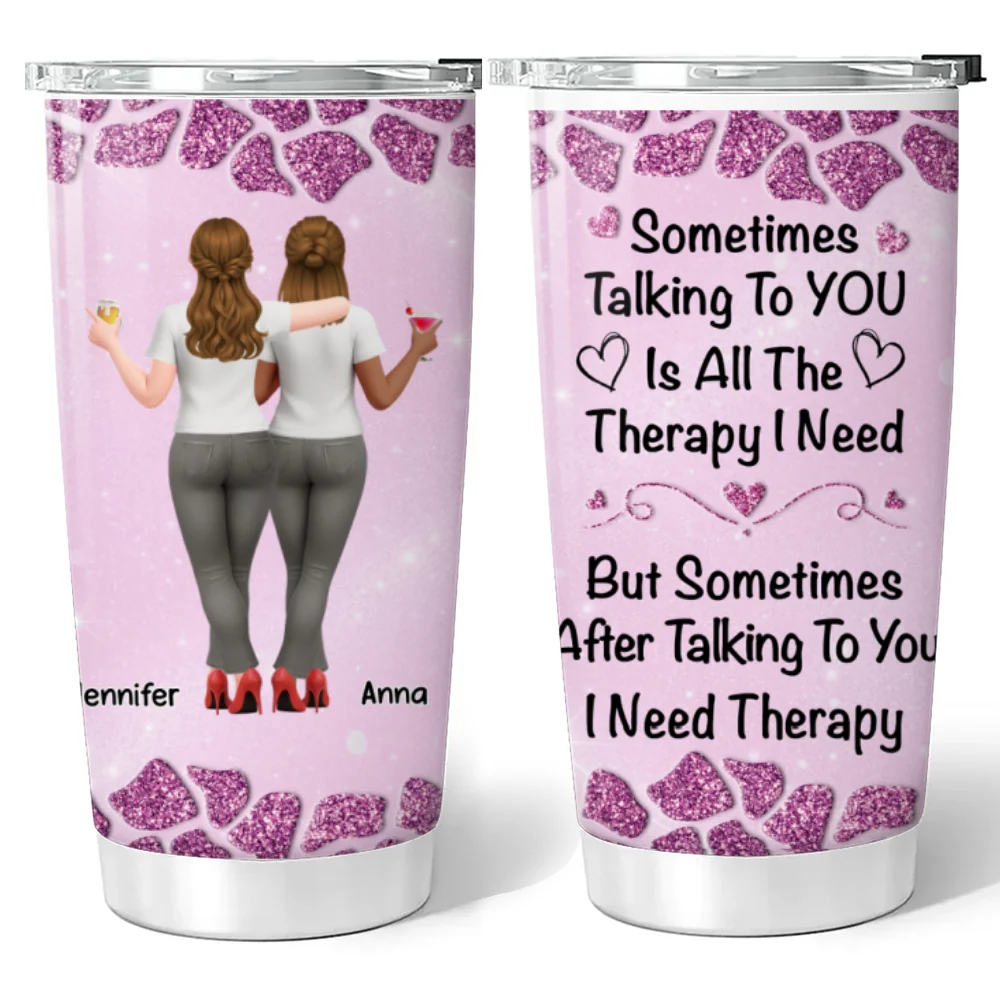 Therapy I Need Is You - Personalized Custom 3D Effect Tumbler - Image 5