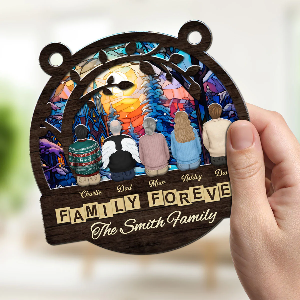 There Is No Place Like Home - Personalized Custom Suncatcher - Image 4