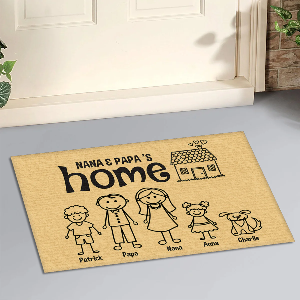 There Is No Place Like - Personalized Custom Doormat - Image 5