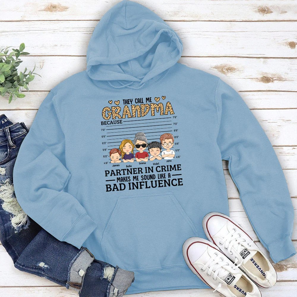 They Call Me Grandma - Personalized Custom Hoodie - Image 2