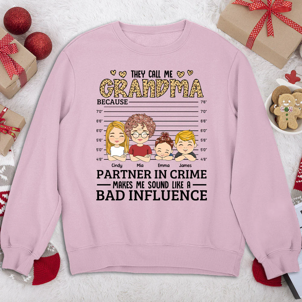 They Call Me Grandma - Personalized Custom Sweatshirt - Image 3