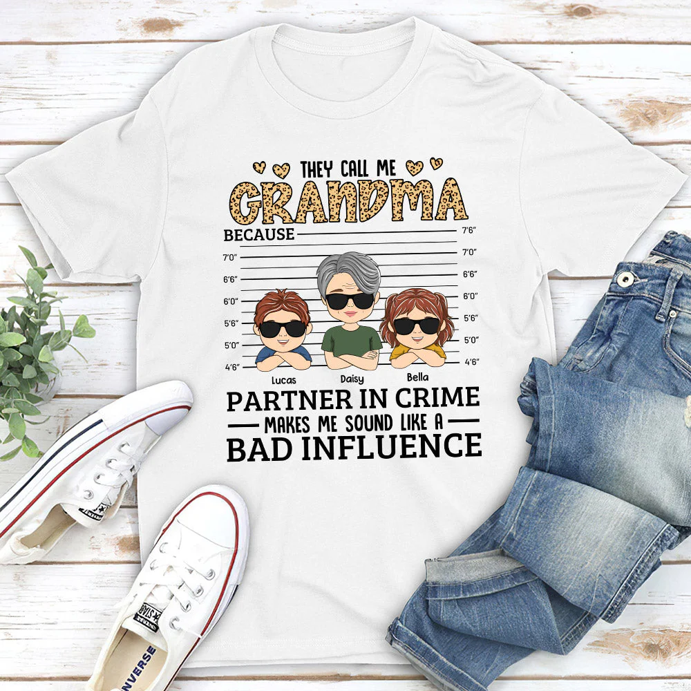 They Call Me Grandma - Personalized Custom Unisex T-shirt - Image 2